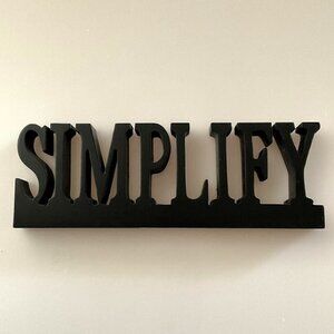 WOODEN SIMPLY SIGN DECOR